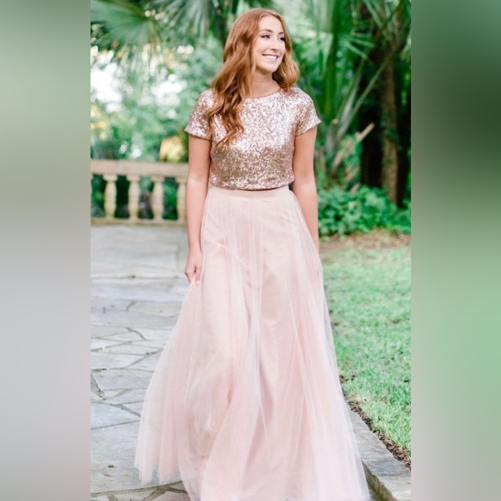 Revelry 2 Piece Sequin and Tulle Dress